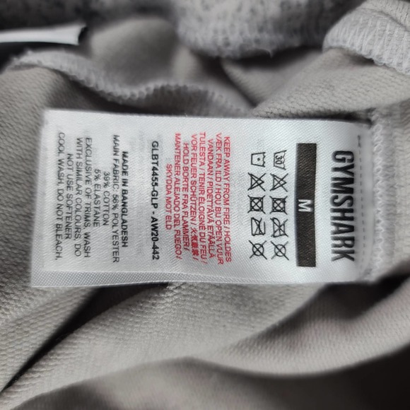 GymShark Light Gray Sweat Work Out Pants Chalk Joggers Medium - Picture 4 of 4